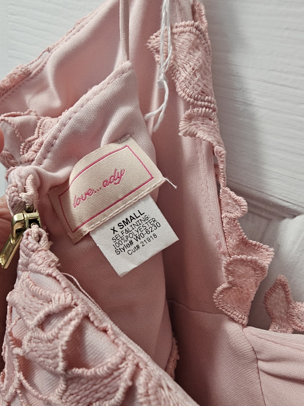 love...ady Blush Pink Lace-Trim Bandeau